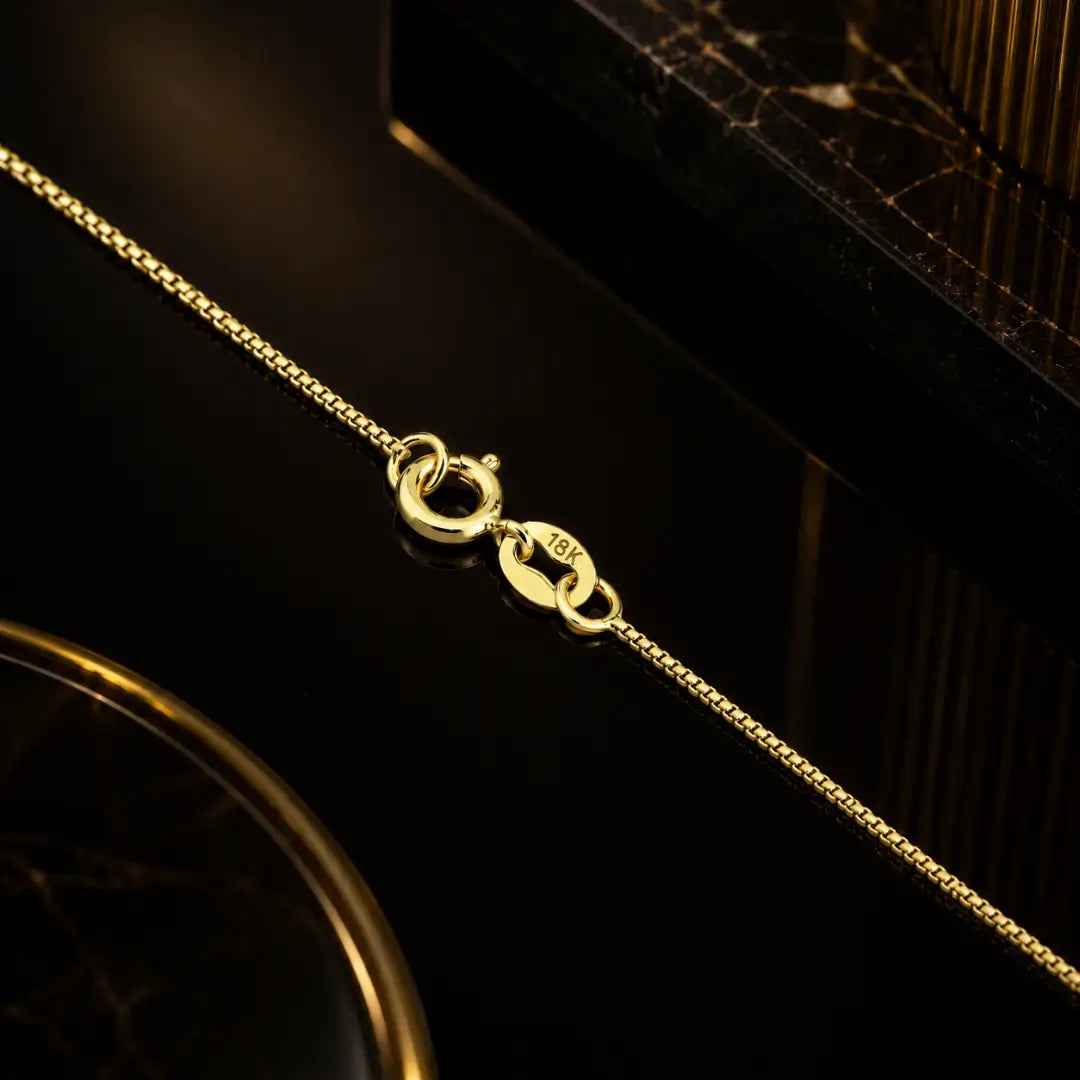 Corrente Veneziana + Pingente Cruz Palito Banhados a ouro 18k Cordão Masculino e Crucifixo