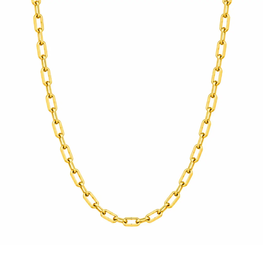 Corrente Masculina Cartier 2mm banhada a ouro 18K