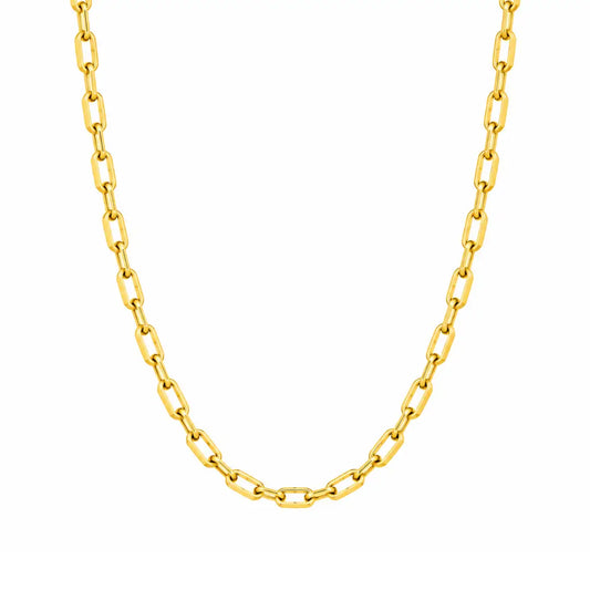 Corrente Masculina Cartier 2mm banhada a ouro 18K