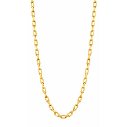 Foto de produto em fundo branco destacando a Corrente Masculina Cordão Cartier 4.5mm Banhada a Ouro 18k por inteiro.