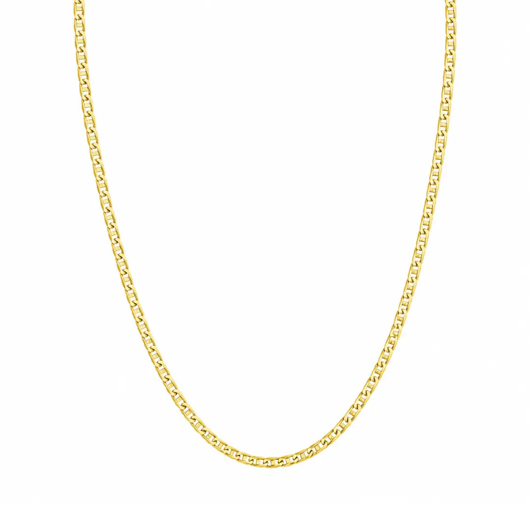 Corrente Colar Piastrini Banho de Ouro 18k