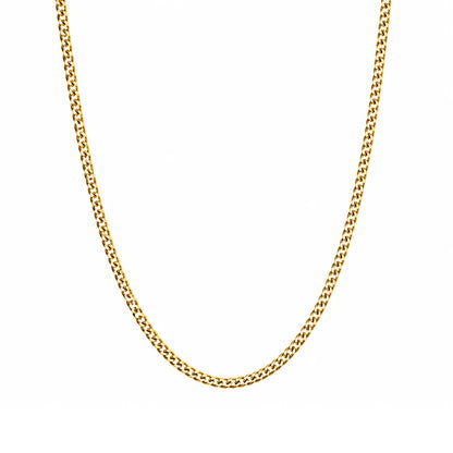 Corrente Masculina Grumet 2mm banhada a ouro 18K