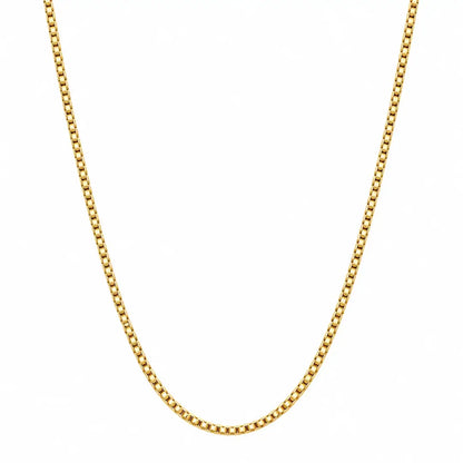 Corrente Masculina Veneziana 1mm banhada a ouro 18K