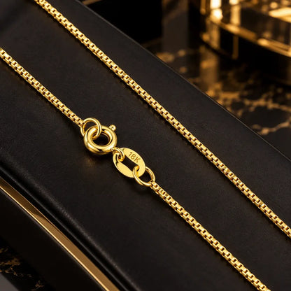 Acabamento dourado da Corrente Veneziana Masculina banhada a ouro 18K