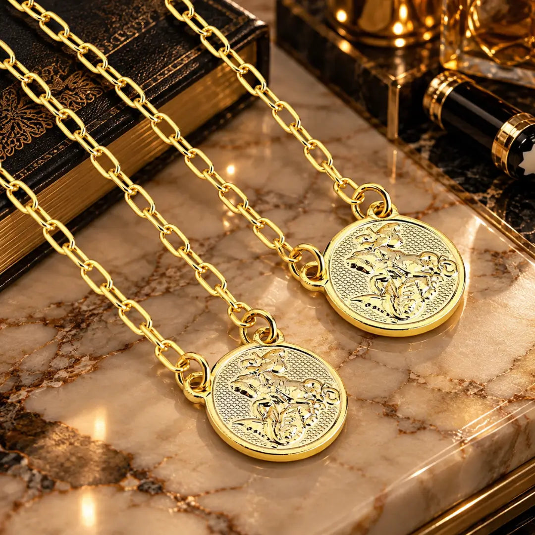 Corrente Cartier 2mm do escapulário masculino São Jorge