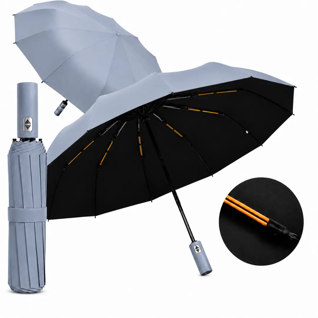 Guarda Chuva Reforçado Automático Azul