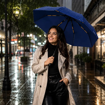 Guarda Chuva Reforçado Automático Azul Marinho