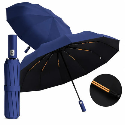 Guarda Chuva Reforçado Automático Azul Marinho