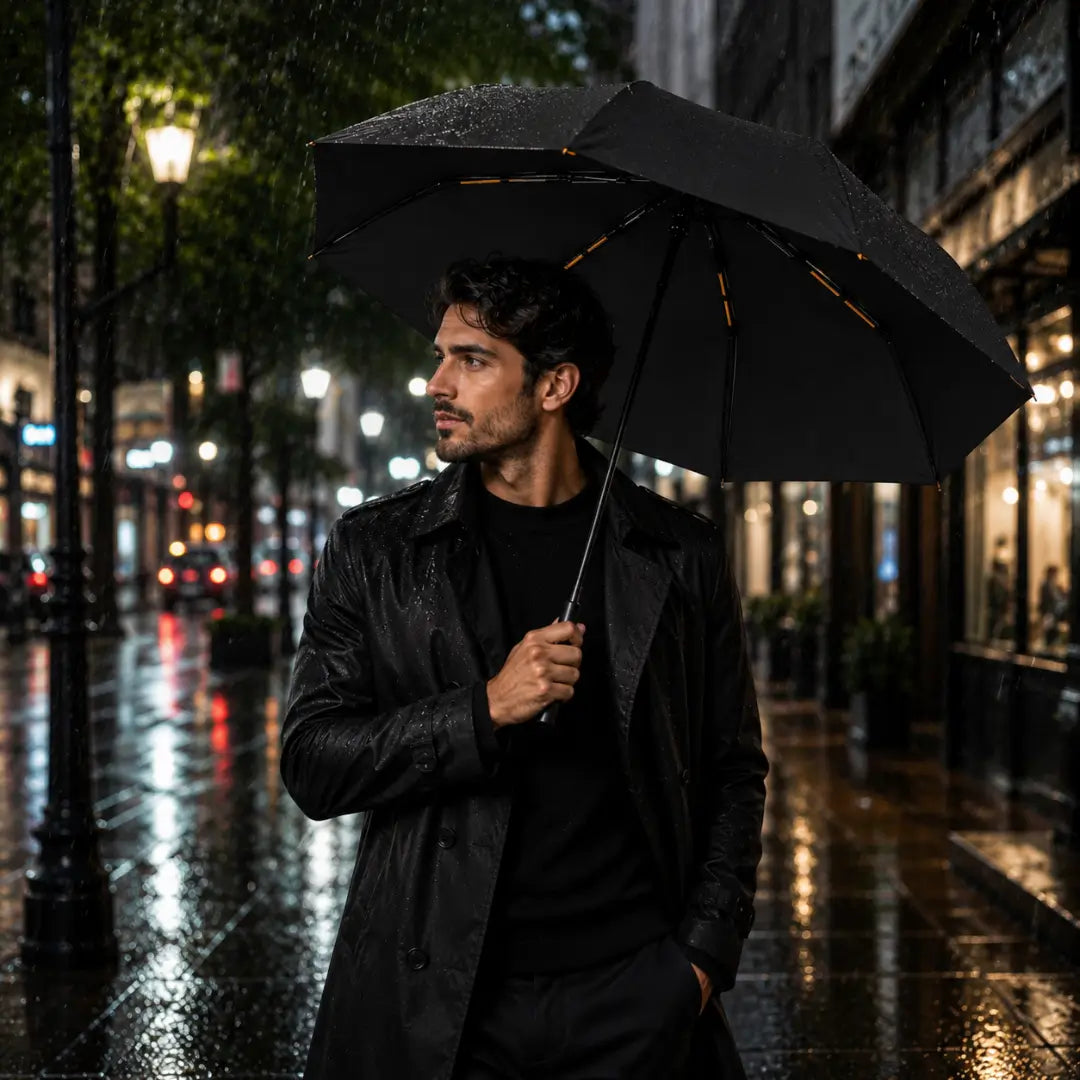 Guarda Chuva Reforçado Automático Preto