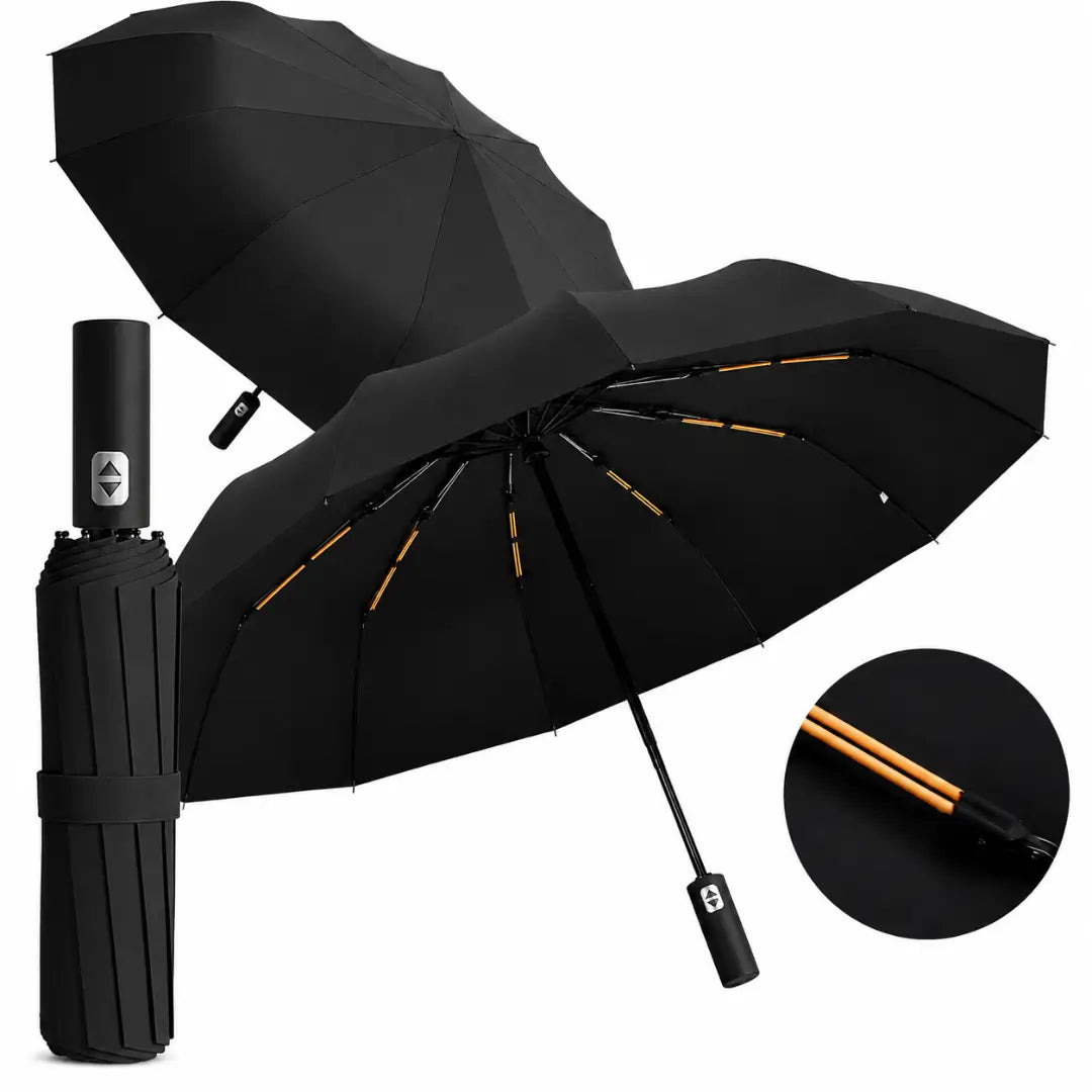 Guarda Chuva Reforçado Automático Preto