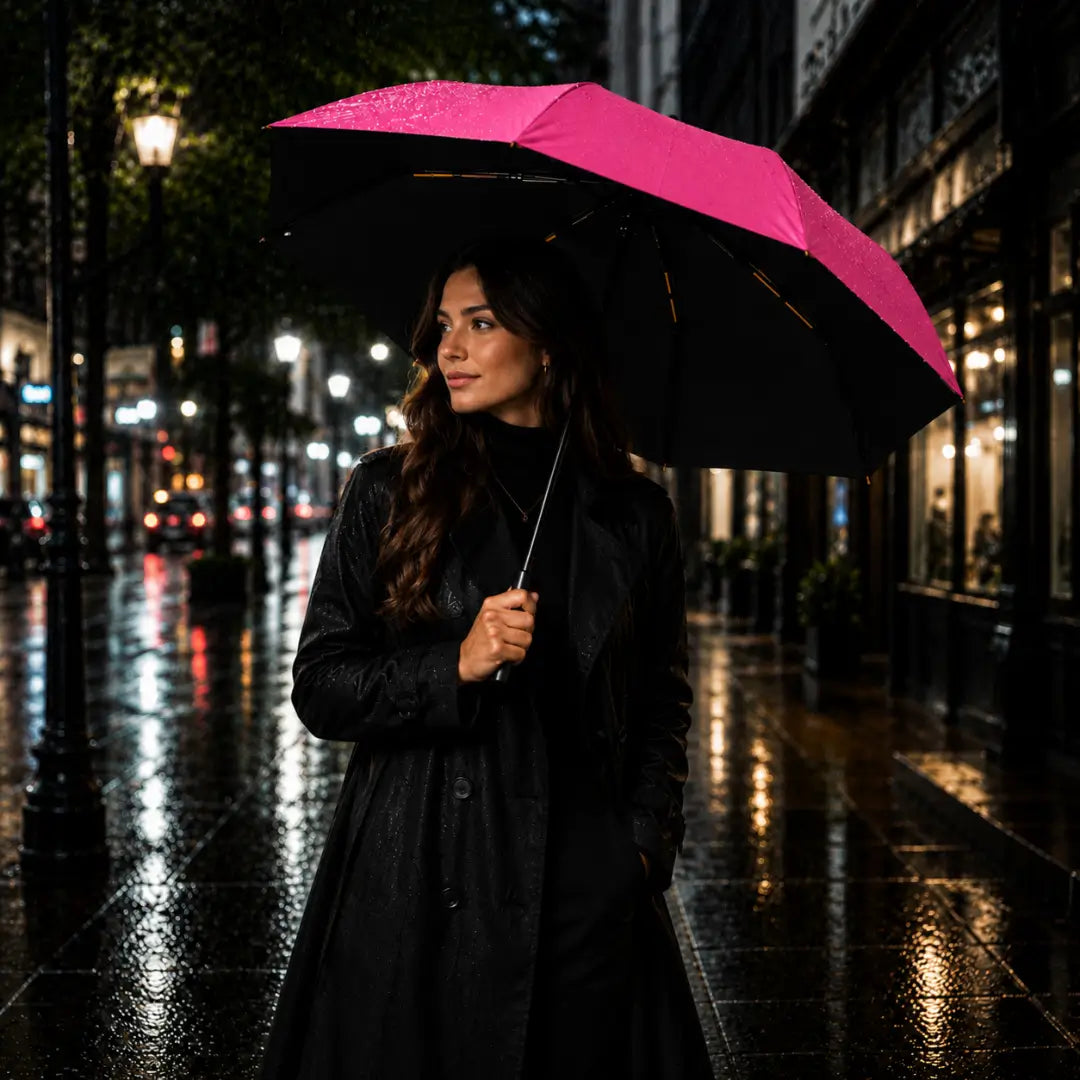 Guarda Chuva Reforçado Automático Rosa