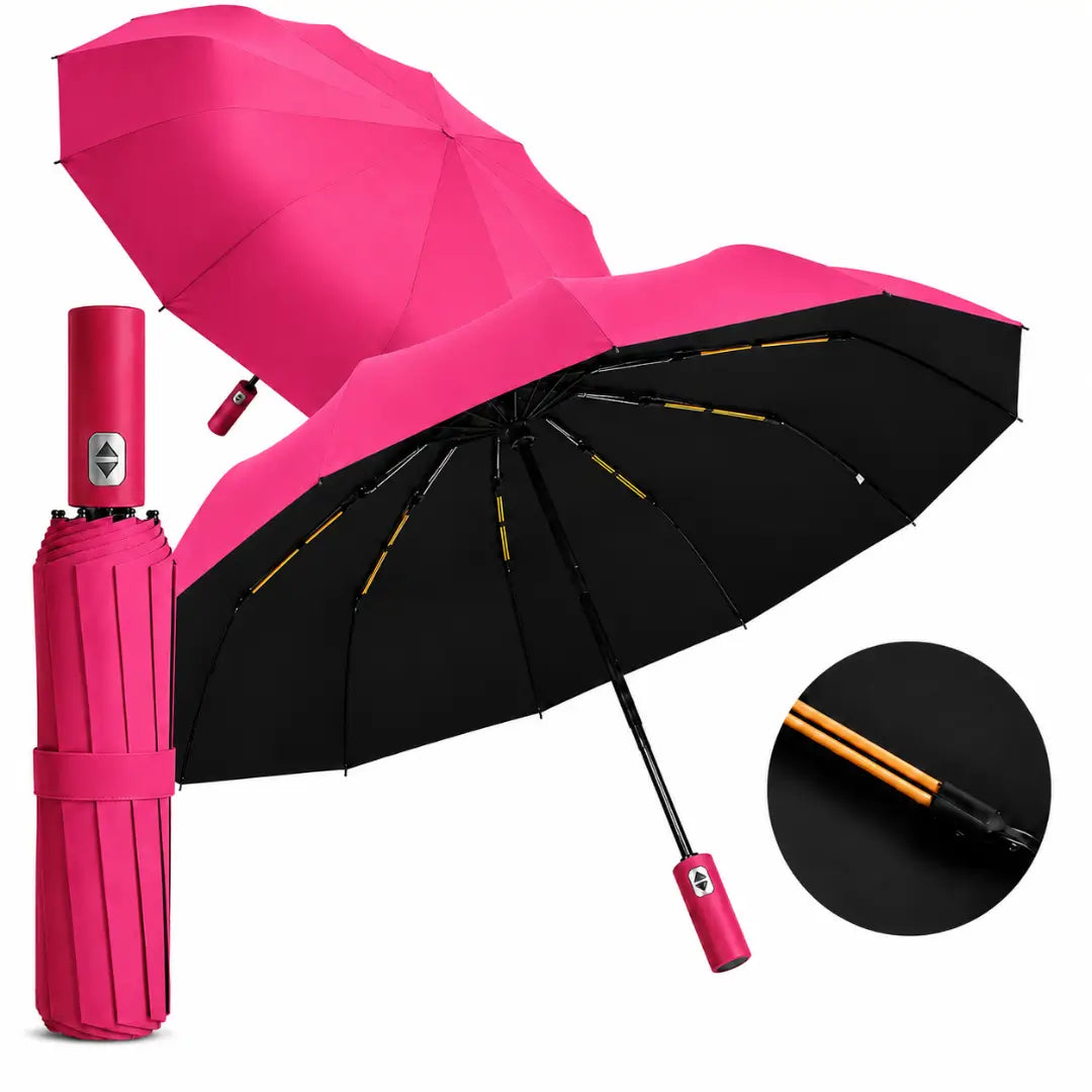 Guarda Chuva Reforçado Automático Rosa