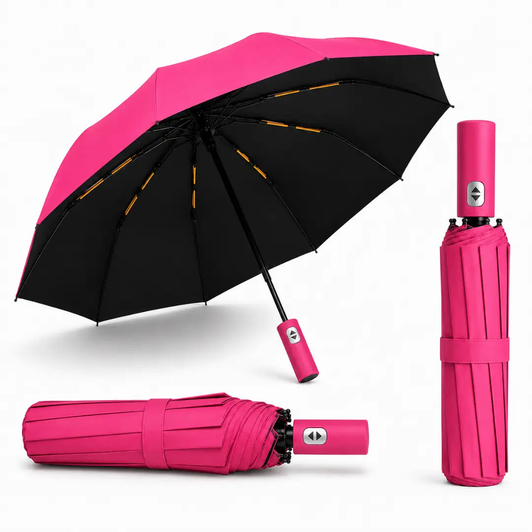 Guarda Chuva Reforçado Automático Rosa