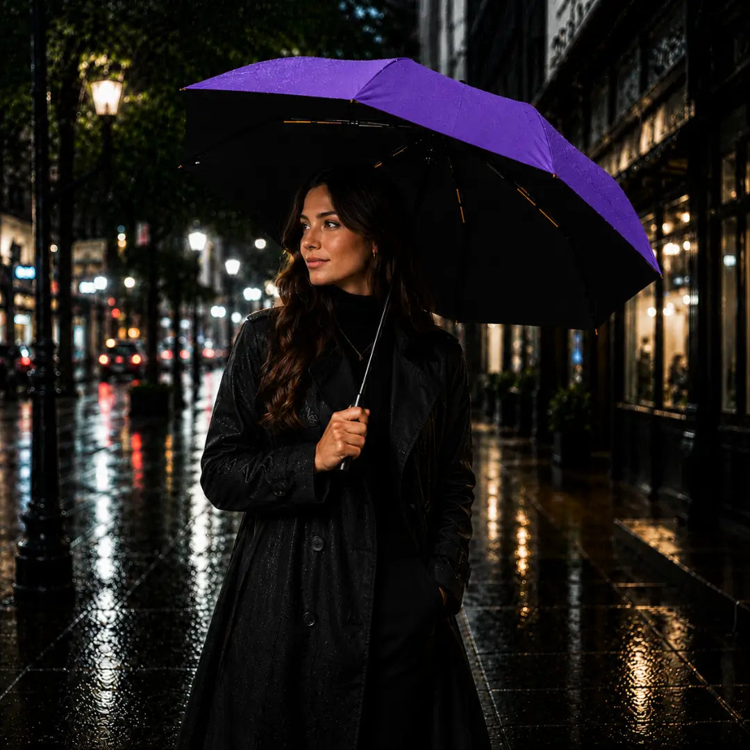Guarda Chuva Reforçado Automático Roxo