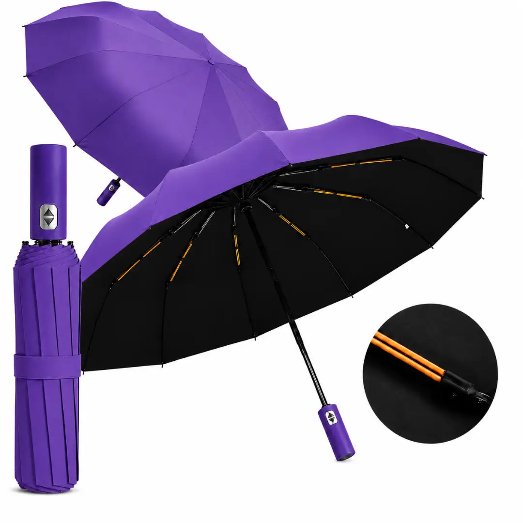 Guarda Chuva Reforçado Automático Roxo