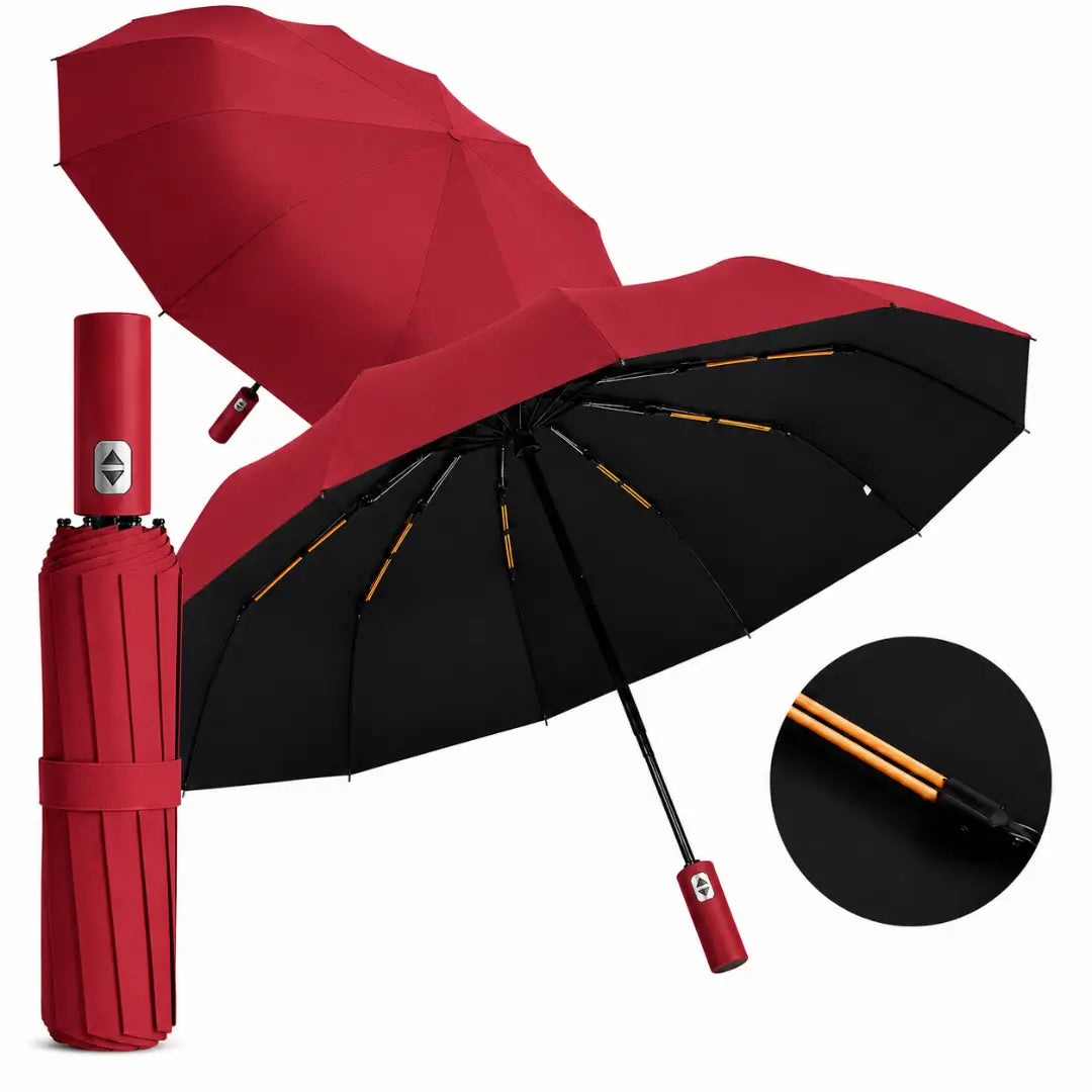 Guarda Chuva Reforçado Automático Vermelho