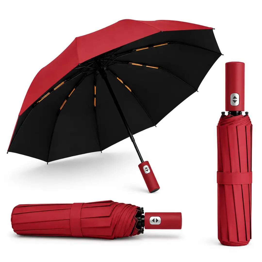 Guarda Chuva Reforçado Automático Vermelho