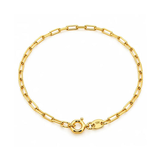 Pulseira masculina Cartier 2mm banhada a ouro 18K