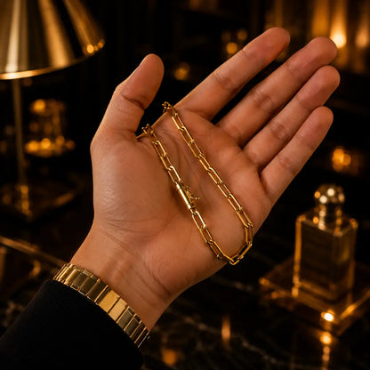 Pulseira Masculina Cartie 4,5mm Banhada a ouro 18k Fecho Canhão Com Trava